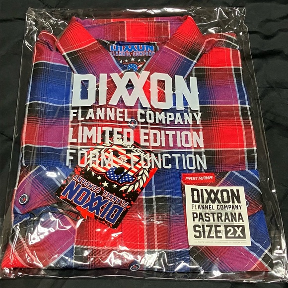 New DIXXON The Pastrana Flannel Mens 2X BNIB - Picture 1 of 2